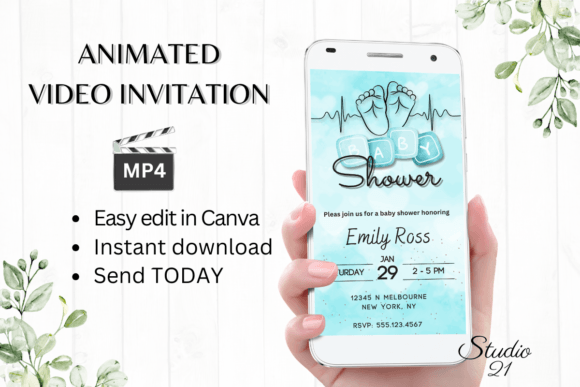 Celebrate with Style: Your Digital Baby Shower Invitation