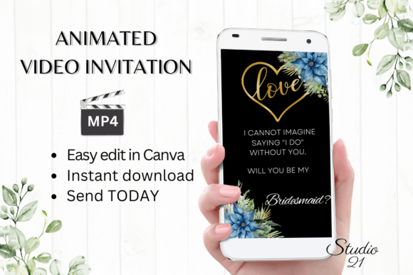 Christmas Bridesmaid Proposal W3211M: A Festive Script for Special Invites