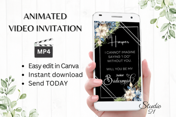 Winter Junior Bridesmaid W3255JM: A Charming Display Typeface